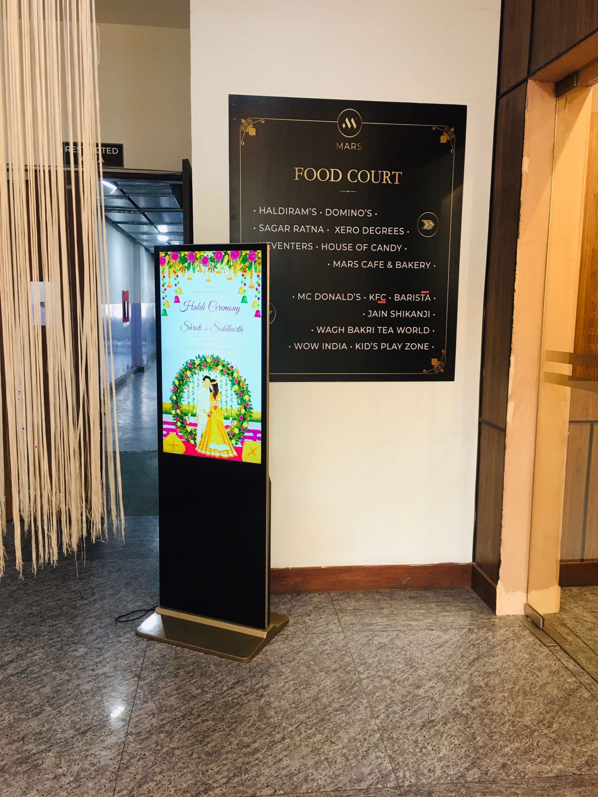 Food Court Wayfinding Standee